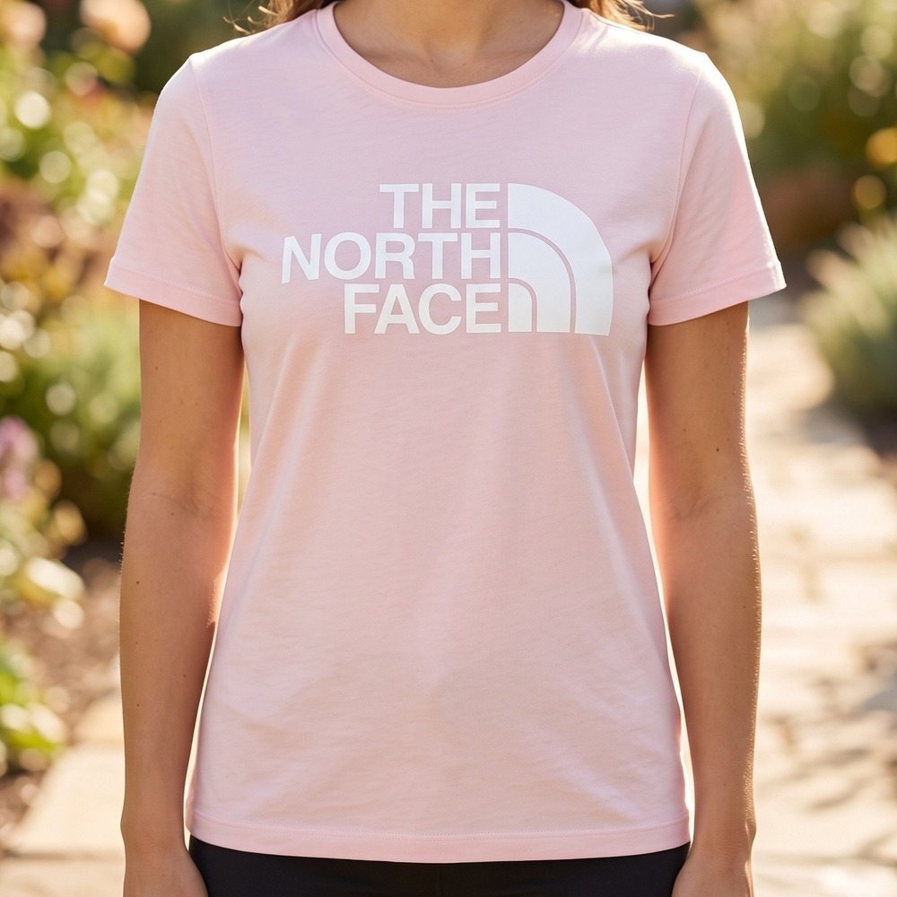 The North Face Womens Short Sleeve Graphic Logo T-Shirt Light Pink S P 6423